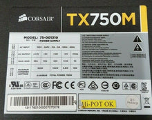 Load image into Gallery viewer, Corsair TX750M - 750W PSU - 80 PLUS Gold - 75-001310 Power Supply
