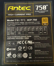 Load image into Gallery viewer, Antec 750W PSU - High Current Pro - Model HCP-750 - 80 PLUS Gold Power Supply