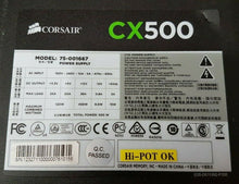 Load image into Gallery viewer, Corsair CX500 - 500W PSU - 80 PLUS Bronze - 75-001667 Power Supply
