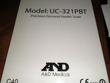 Load image into Gallery viewer, A AND D MEDICAL UC-321PBT BLUETOOTH PRECISION PERSONAL HEALTH SCALE