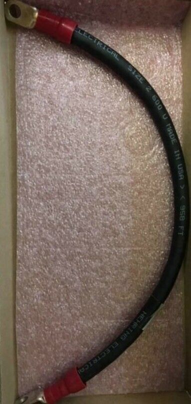 Heavy Duty 600v power cable 45cm long 1cm terminals Truck/ Lorry /Hgv/forklift