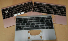 Load image into Gallery viewer, UNTESTED - 3 x Genuine Apple MacBook Pro 12&quot; A1534 Keyboards Grey &amp; Rose Gold
