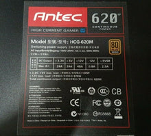 Load image into Gallery viewer, Antec 620W PSU - High Current Gamer M - Model HCG-620M  80 PLUS Bronze NO CABLES
