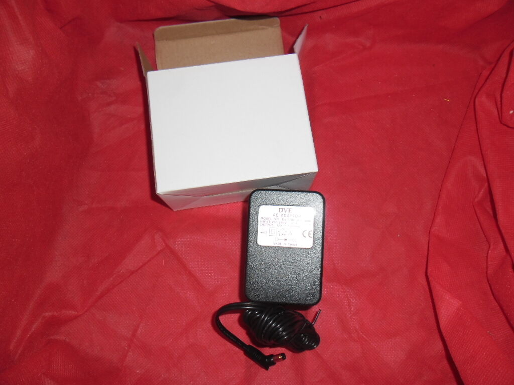 GENUINE NEW DVE DV-1280-3UK 12VDC 1000mA AC Adapter with UK Plug