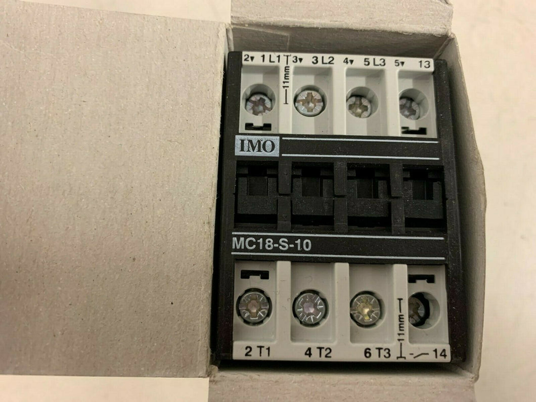 IMO MC10N-S-10 400ac CONTACTOR 4kw 380-415v 50-60hz NEW ORIGINAL PART