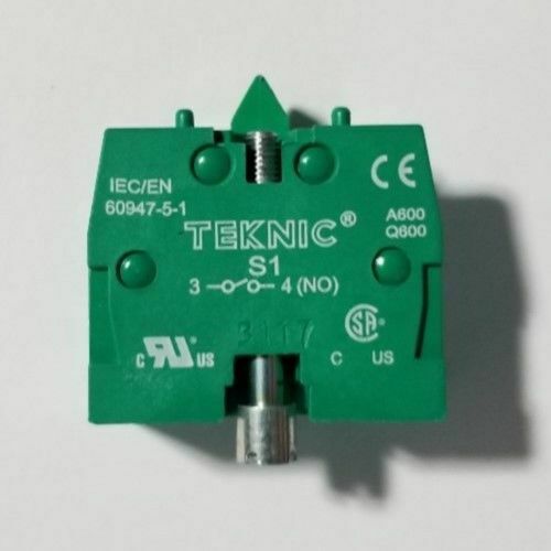 Teknic S1 Push Button Contact Block 415V 4A AC or 110V .5A DC -60947-5-1