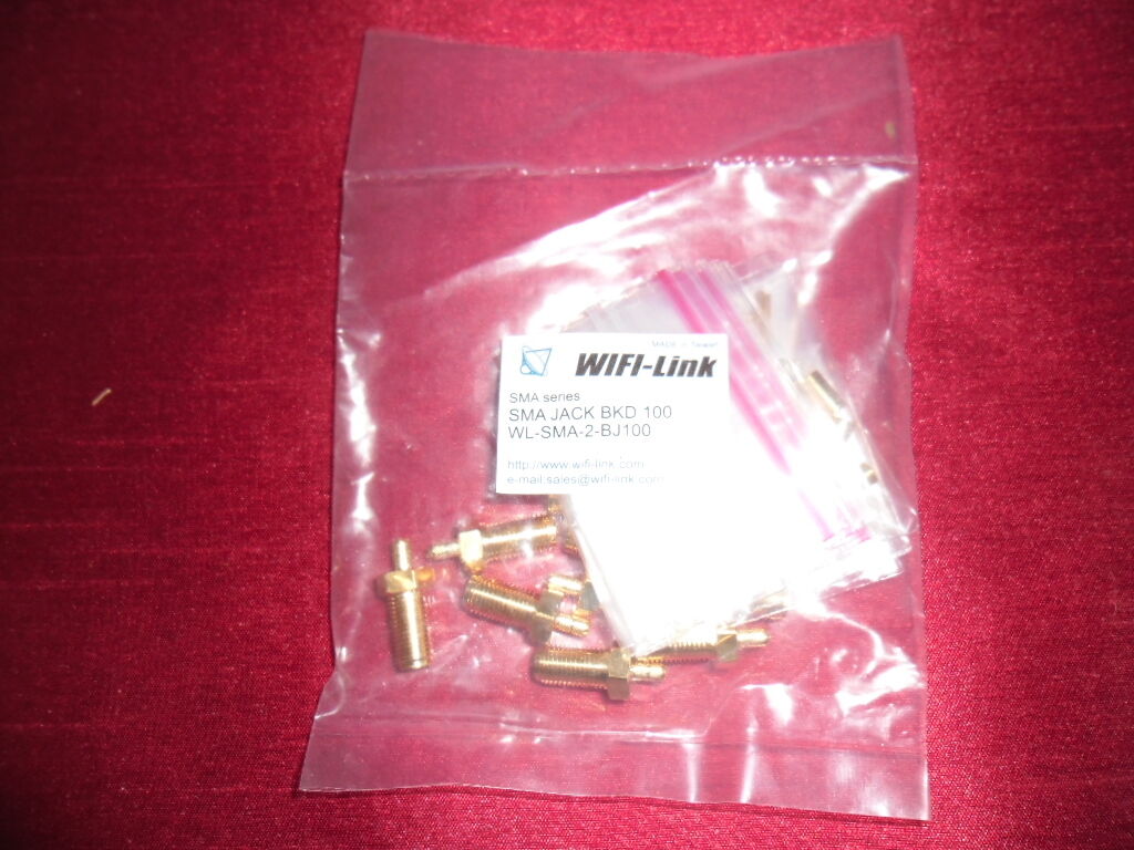 10pcs RP SMA Male Connector for LLC240 (RG59U) gold connector - UK SELLER