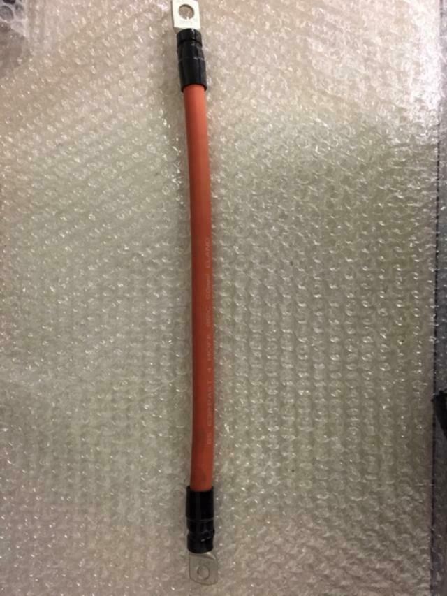 50mm squared bs638 class 4 welding cable 225a ;1cm diameter terminals 50cm long