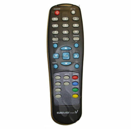 NEW ORIGINAL GENUINE Eurovox Max V Black Remote Control 2006/2007/2008 Red/Blue