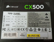 Load image into Gallery viewer, Corsair CX500 - 500W PSU - 80 PLUS Bronze - 75-001667 Power Supply
