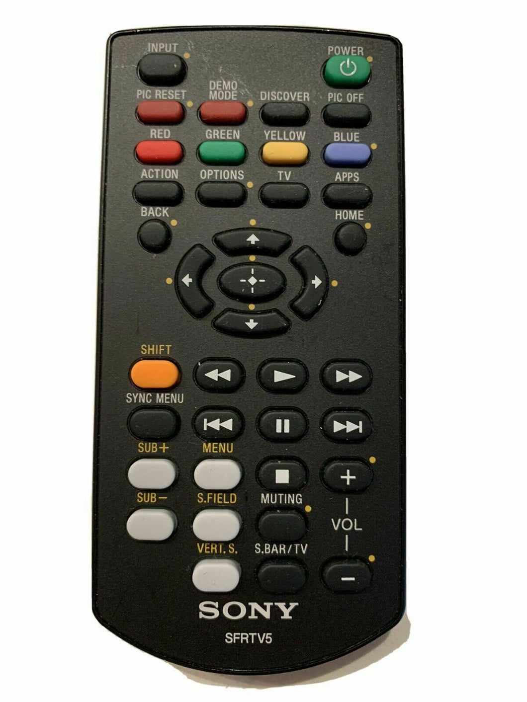 Genuine Original Sony sfrtv5 led/lcd tv remote control