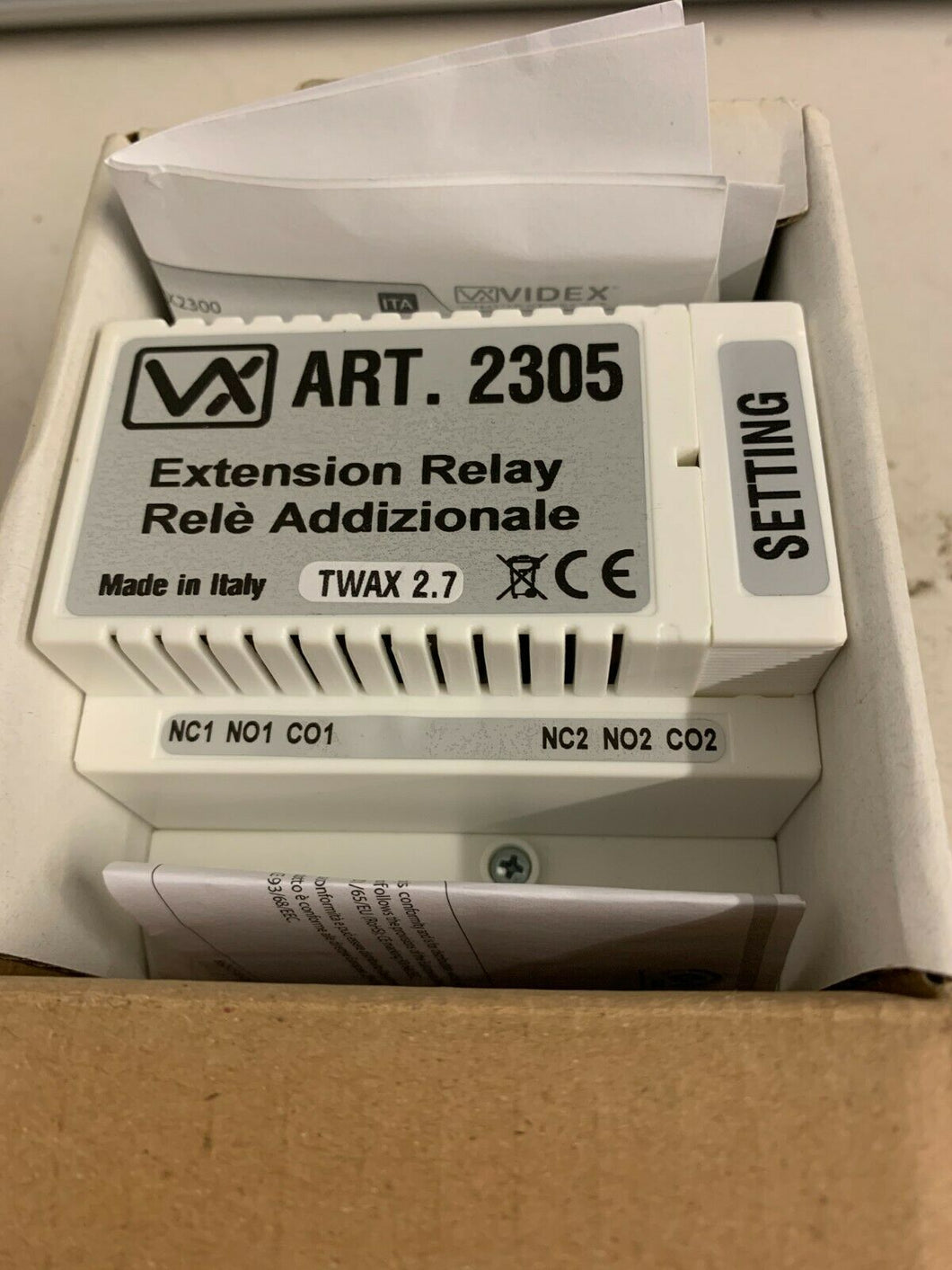 Videx Security ART .2305 Programmable Extension/Bus Relay for the VX2300 System