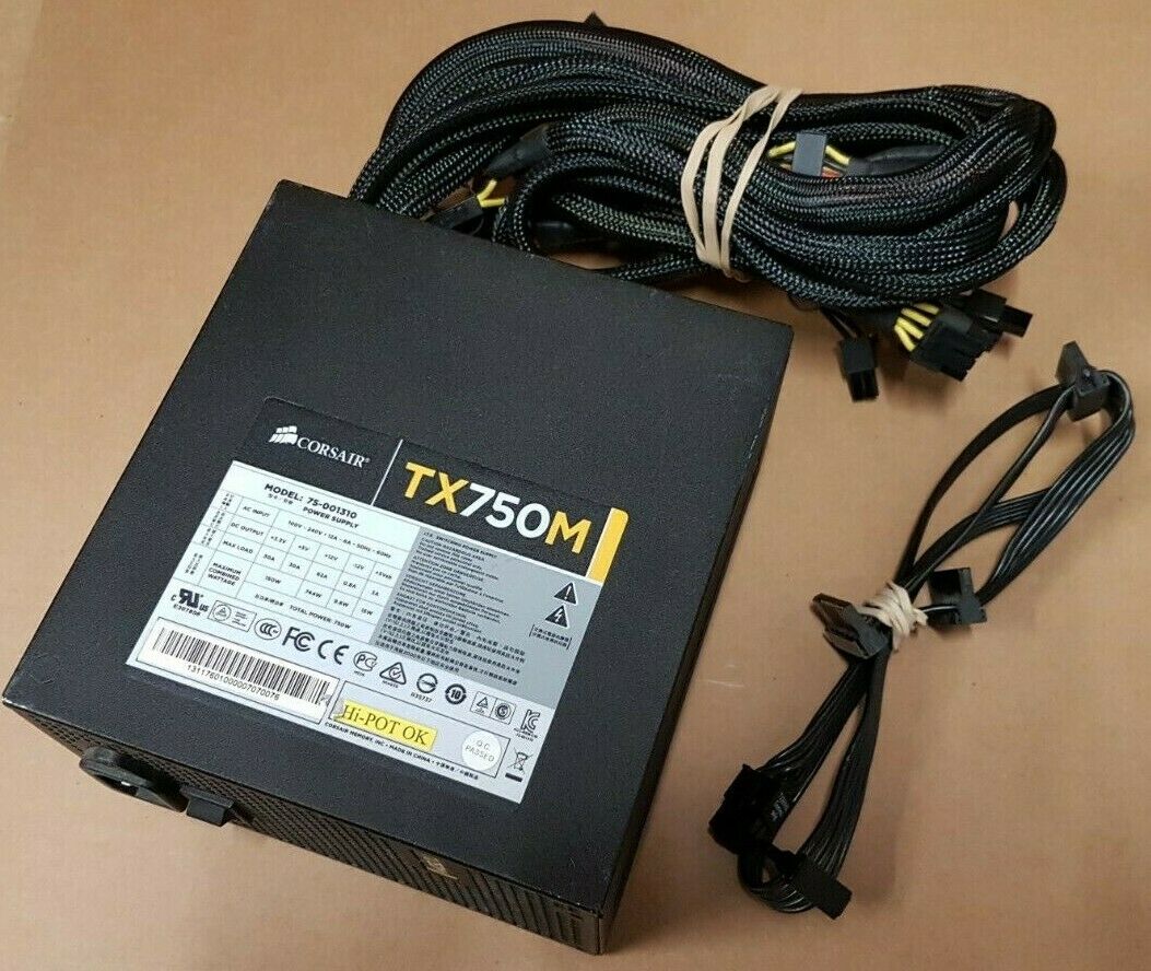 Corsair TX750M - 750W PSU - 80 PLUS Gold - 75-001310 Power Supply