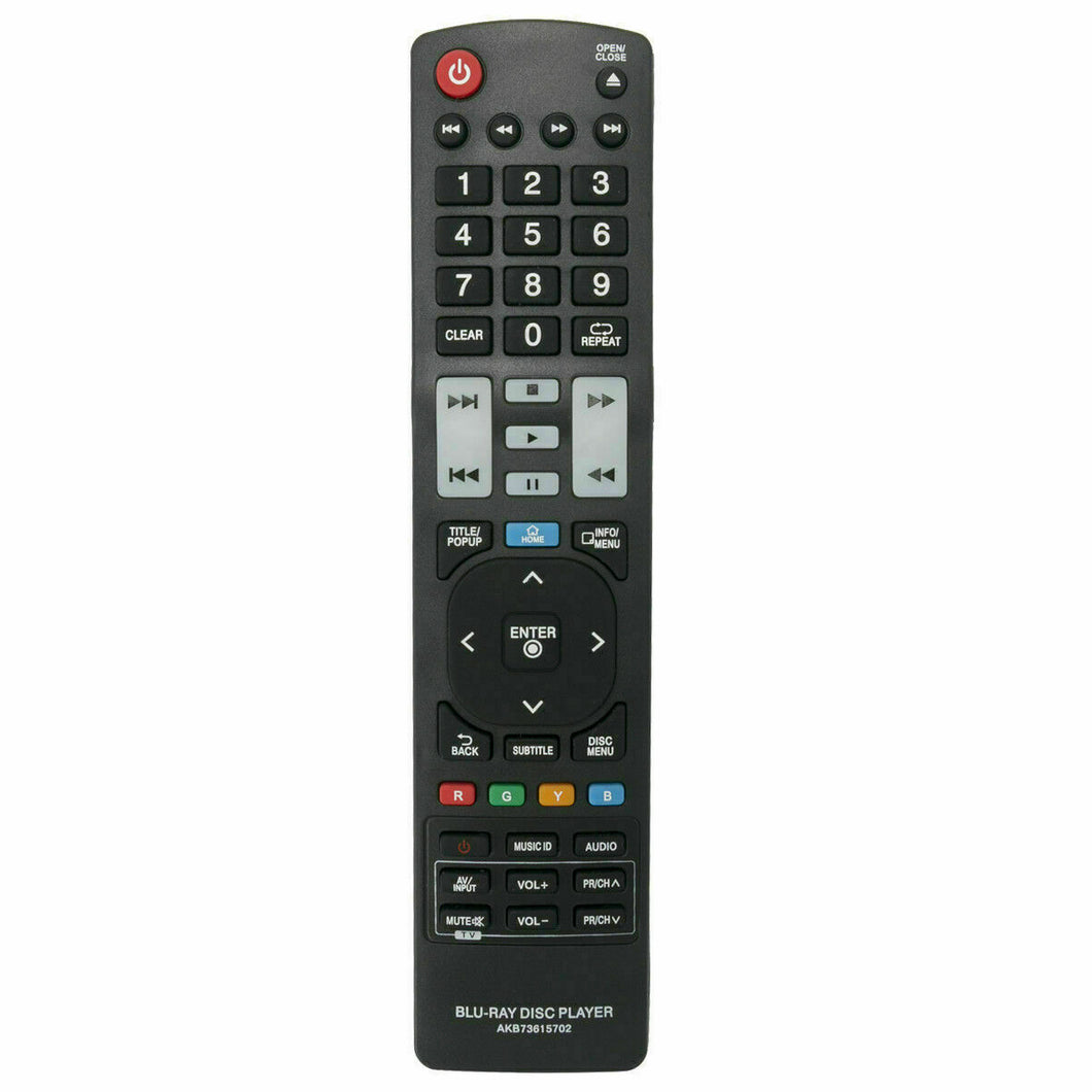 New Remote Control AKB73615702 for LG BD561 BD572 BD592 BD370 BX585 BD550 BD570