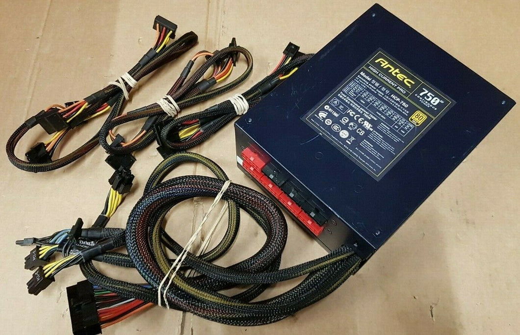 Antec 750W PSU - High Current Pro - Model HCP-750 - 80 PLUS Gold Power Supply