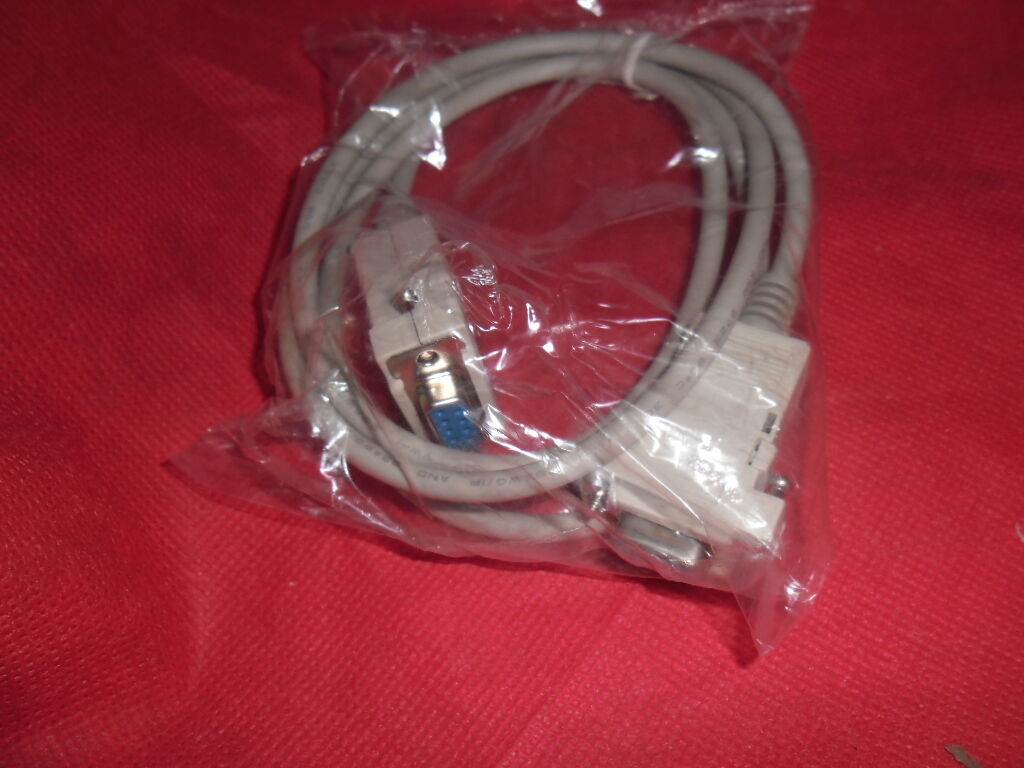 1 Metre 9 Pin Null Modem Cable Lead Plug RS232 DB9 Serial Comm NEW