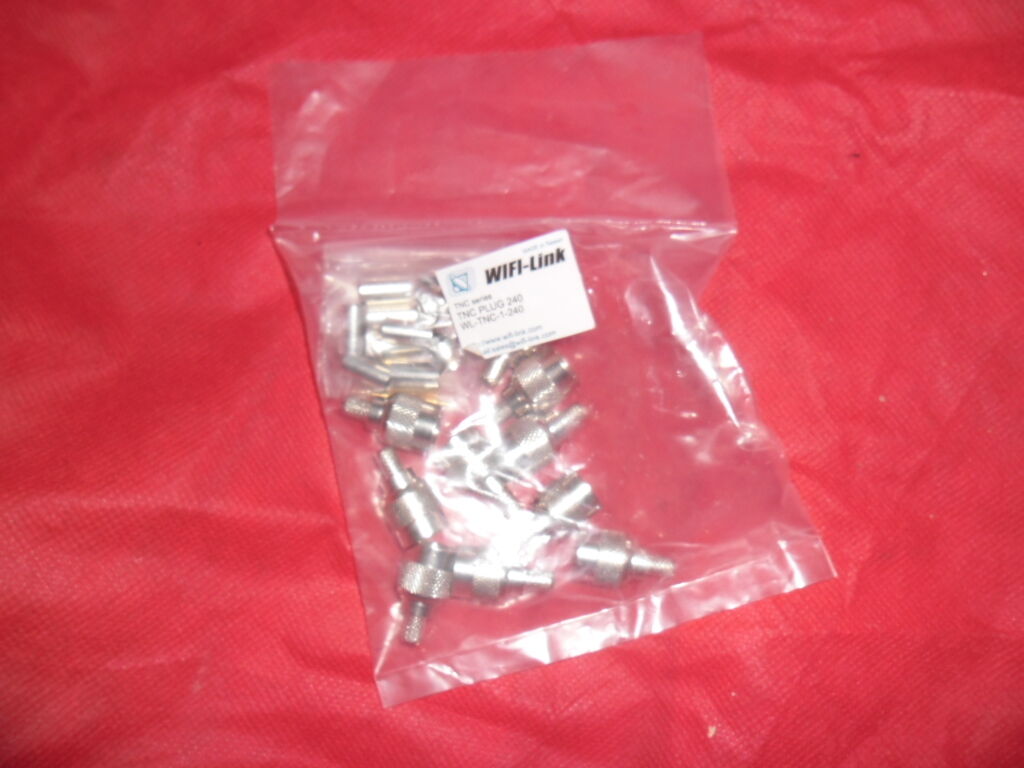 10pcs TNC Male Crimp for LLC240 (RG59U)  - UK SELLER