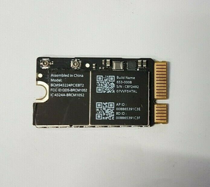 Genuine Macbook WiFi Card - A1370 A1369 A1466 2011 - 2012 - BCM943224PCIEBT2