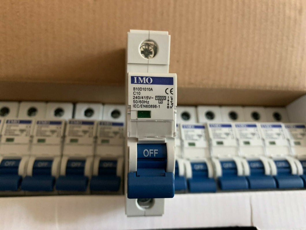 IMO B10C1010A 10 Amp Type C Single Pole 240V 10kA Circuit Breaker MCB