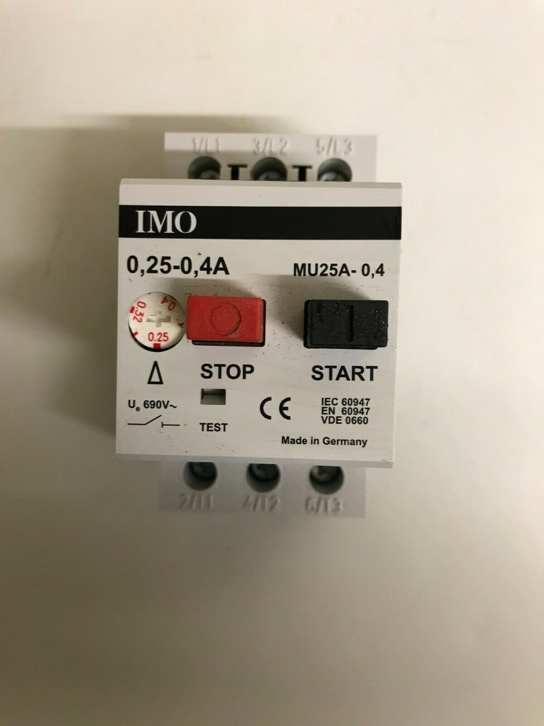IMO MU25A-0.4 MANUAL MOTOR STARTER