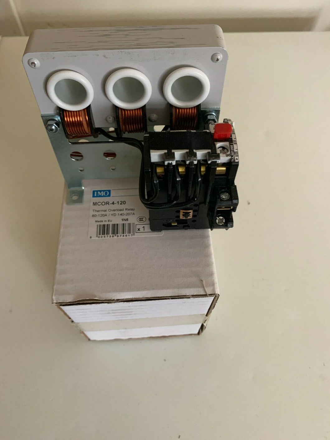 IMO MCOR-4-120 THERMAL OVERLOAD RELAY FOR MC90-MC115 CONTACTORS 80-120 AMPS