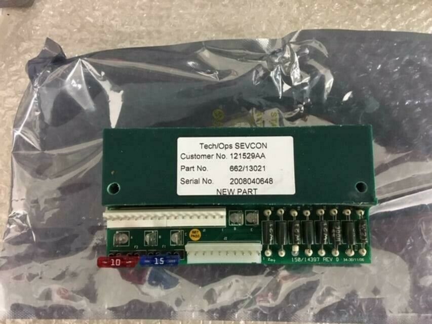 BRAND NEW Sevcon TECH/OPS PCB BOARD SEVCON SPARES NO;662/13021