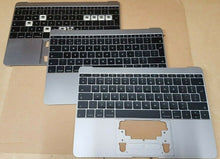 Load image into Gallery viewer, UNTESTED - 3 x Genuine Apple MacBook Pro 12&quot; A1534 Keyboards / Palmrests - Grey
