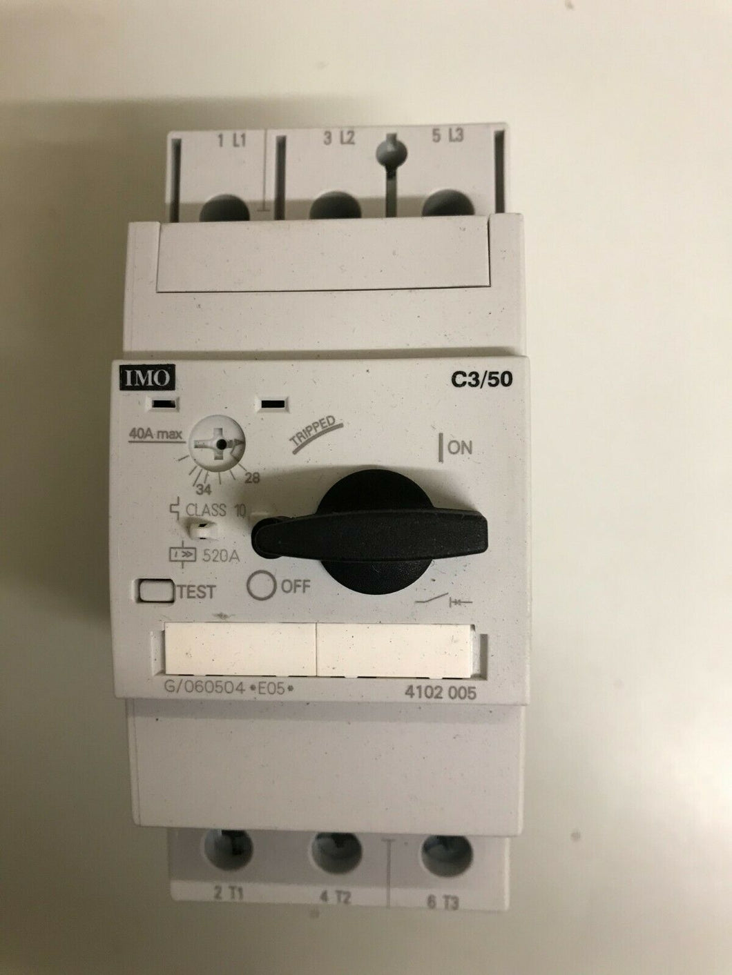 Imo C3/50-40 Thermal Magnetic Motor Circuit Breaker 28-40a