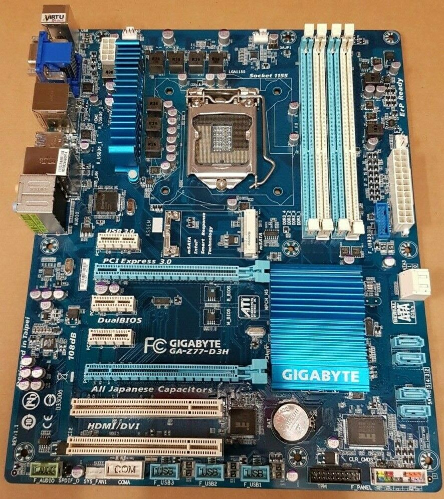 Gigabyte GA-Z77-D3H Motherboard - Intel Socket 1155 ATX