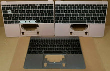 Load image into Gallery viewer, UNTESTED - 3 x Genuine Apple MacBook Pro 12&quot; A1534 Keyboards Grey &amp; Rose Gold
