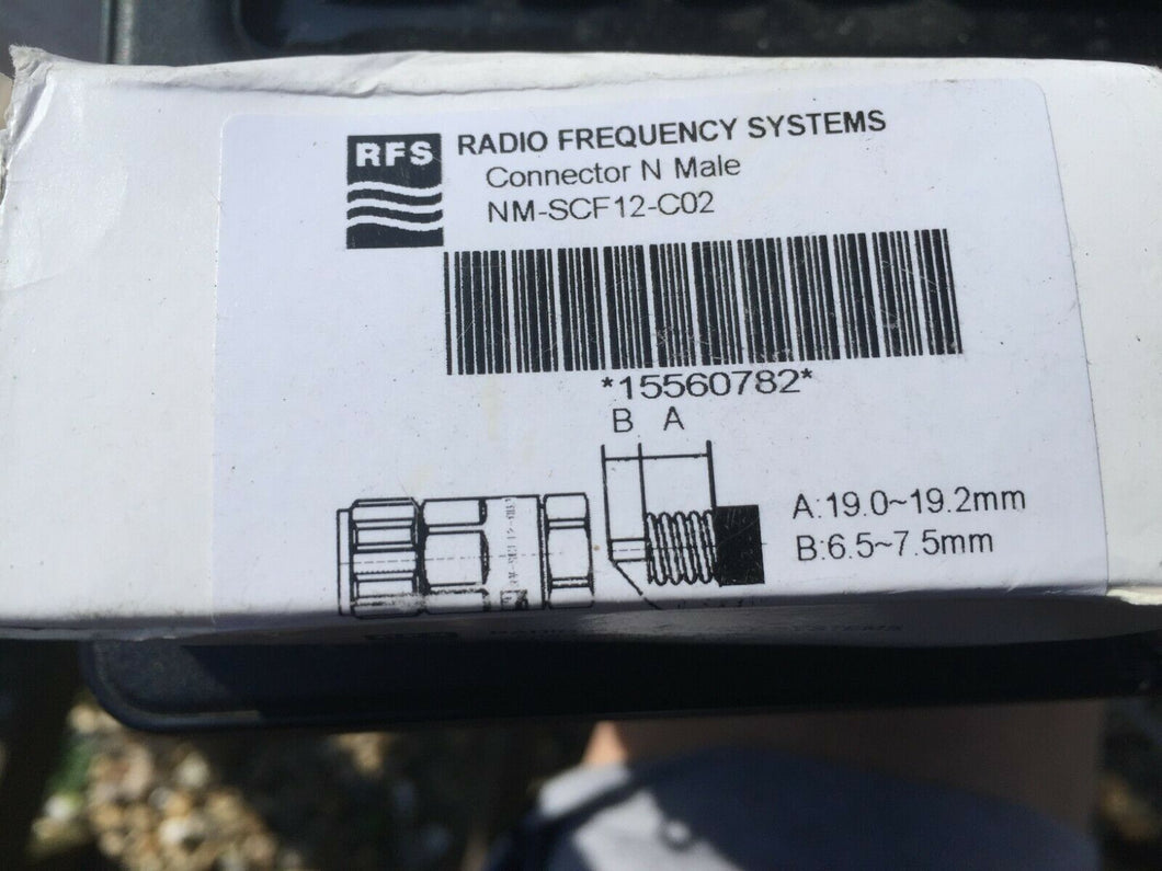 RFS RADIO FREQUENCY SYSTEMS CONNECTOR N MALE 7 NM-SCF12-C02