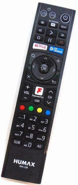 Genuine Humax RM-L08 Remote For FVP-4000T FVP-5000T Freeview Play HD TV Recorder